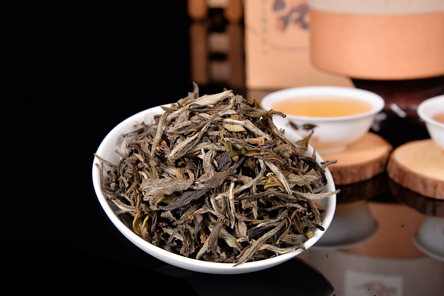 黑色镜面茶叶拍摄 淘宝拍照 产品摄影服务
